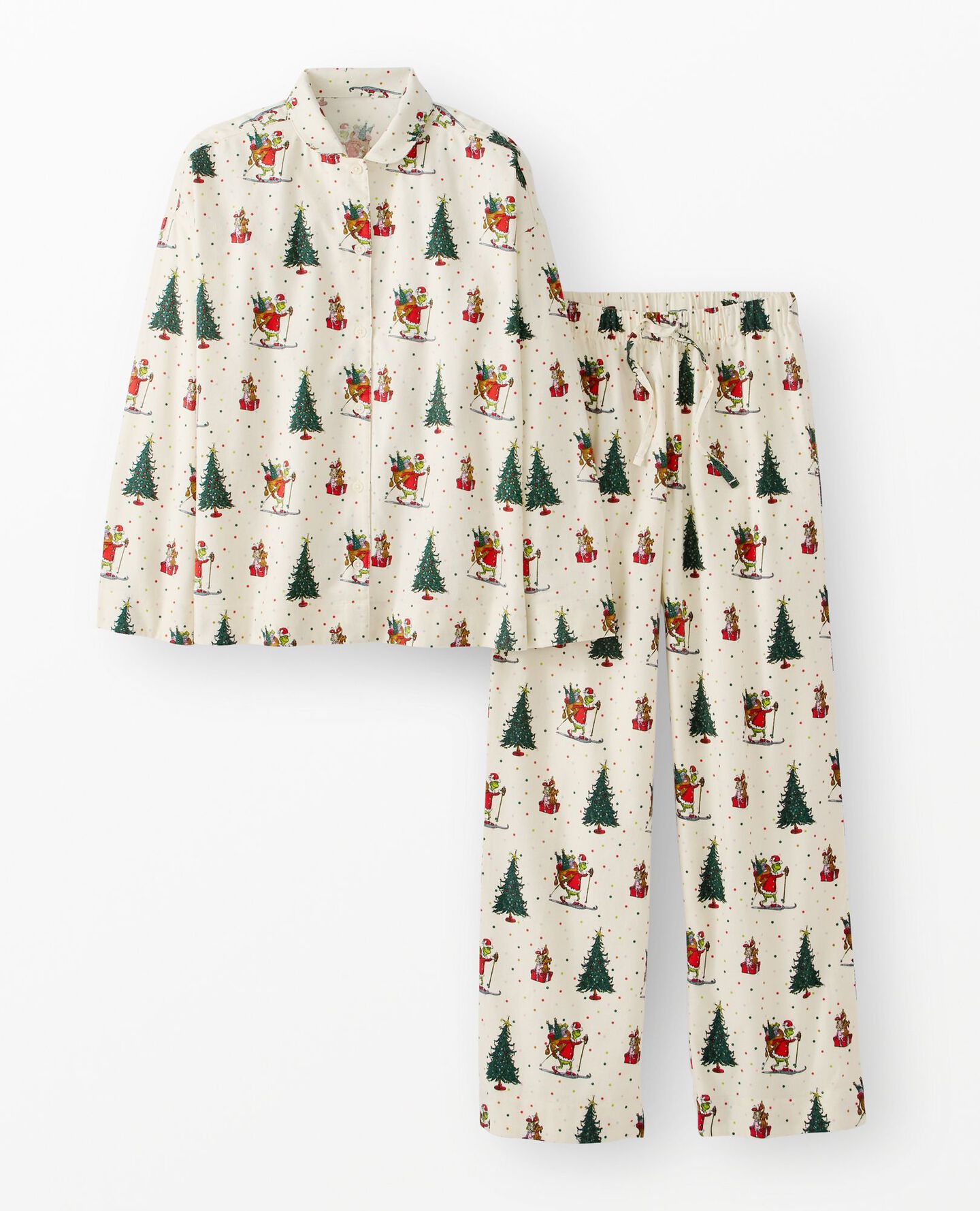 Women's Dr. Seuss Grinch Flannel Pajama Set