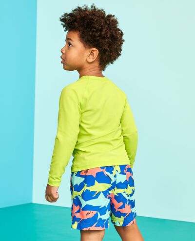 Swim Trunks in Neon Sharks - main