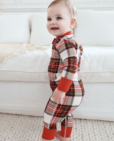 Baby Holiday Zip Sleeper in Family Holiday Plaid - main