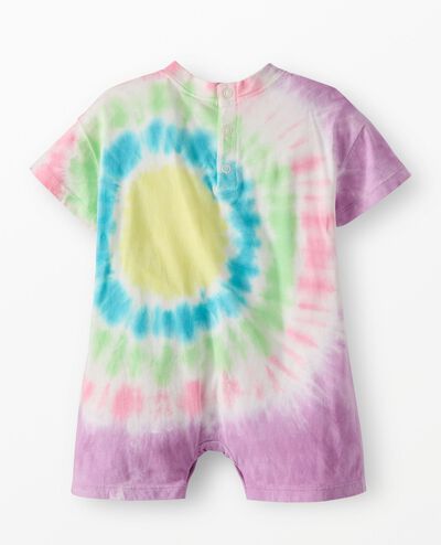 Baby Oversized Tie-Dye Romper in Multi Tie Dye - main