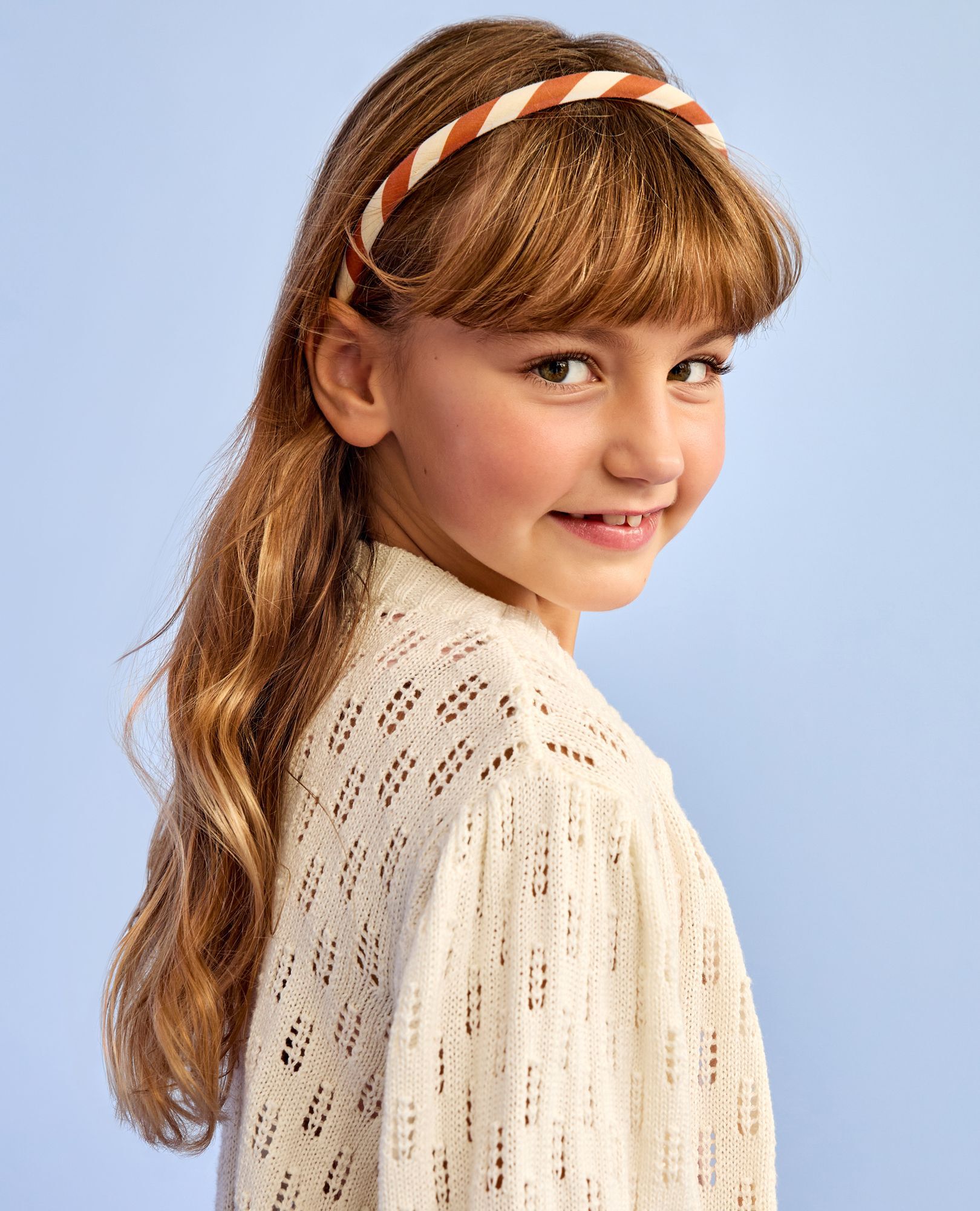 Pointelle Cardigan Sweater in Ecru - main