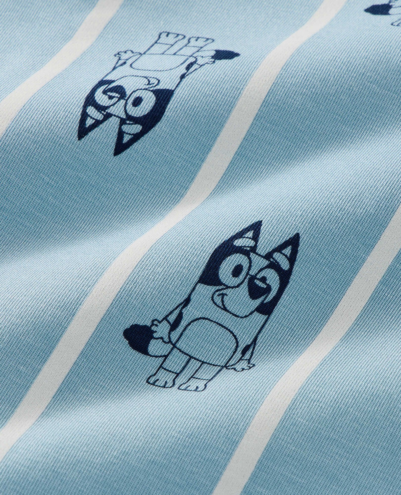 Bluey Holiday HannaSoft™ Stretch Pajama Set in Bluey Stripe - main