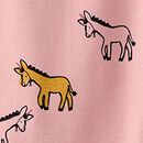 HannaJams™ Pajama Set in Donkeys on Powdered Rose - swatch