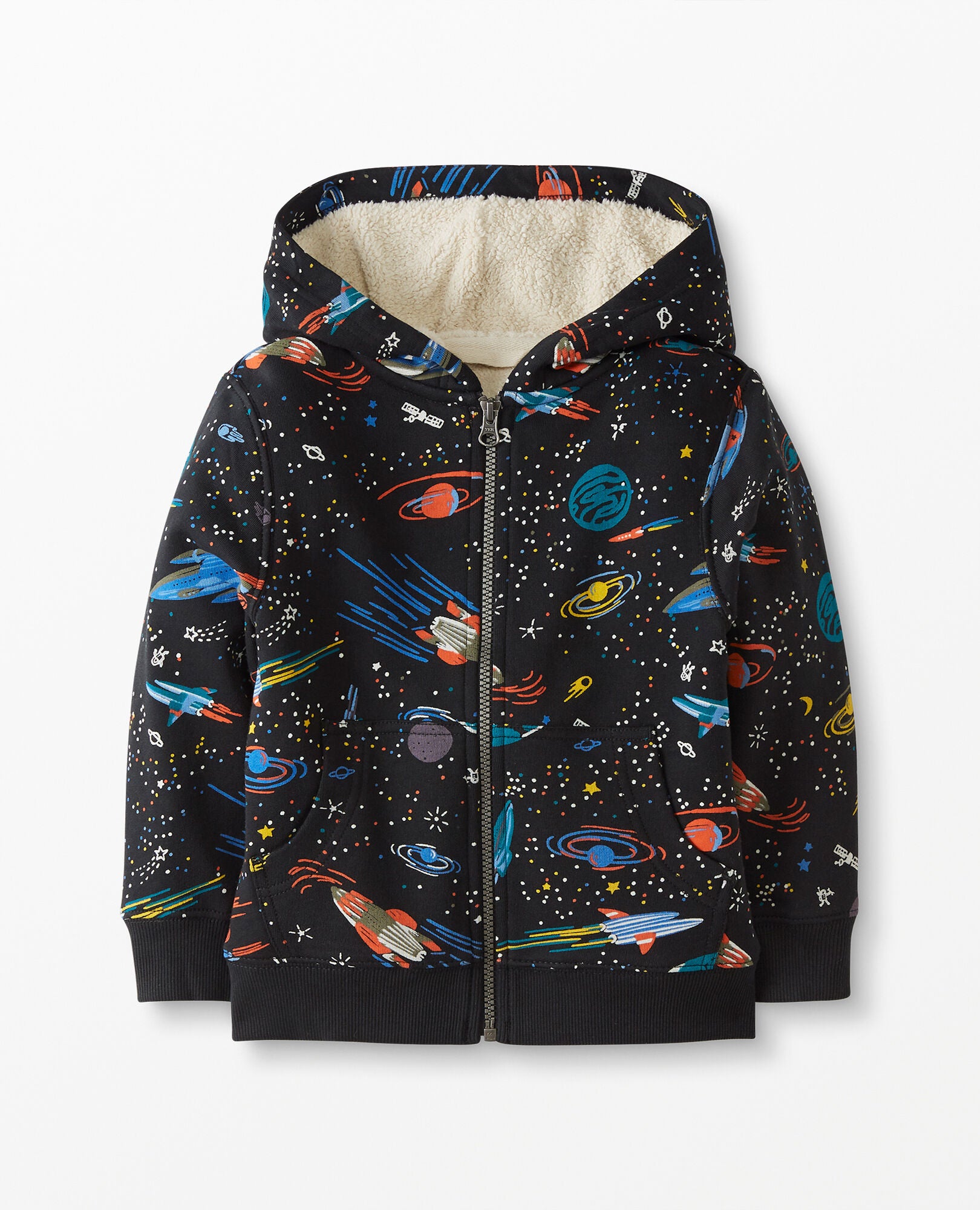 Rainbow Faux Shearling Lined Hoodie Hanna Andersson Hanna Me Downs