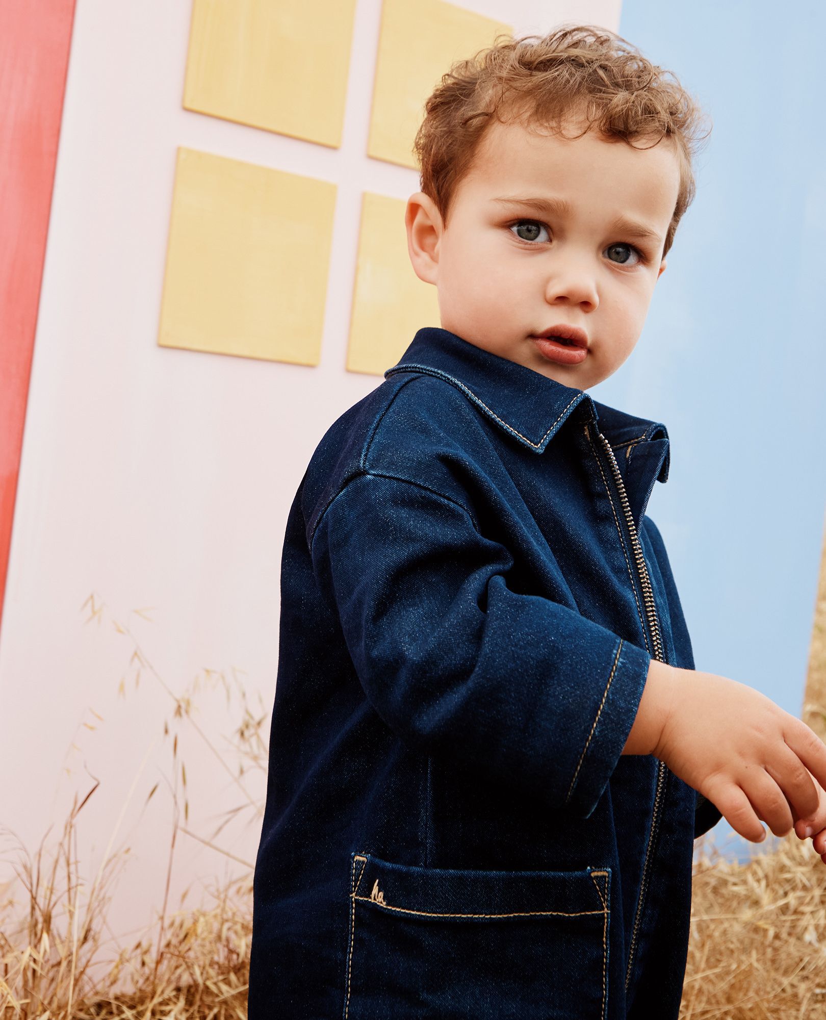 Denim Jumpsuit in Dark Wash Denim - main