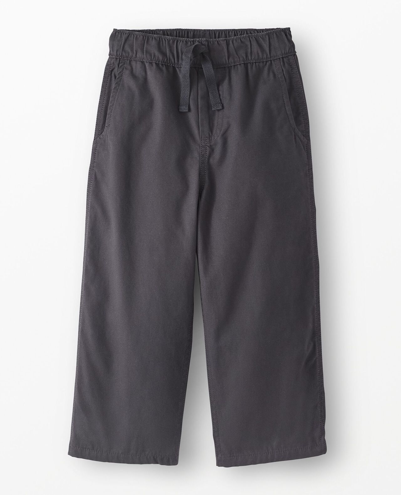 Canvas Pull-On Lined Pants in Soft Black - main
