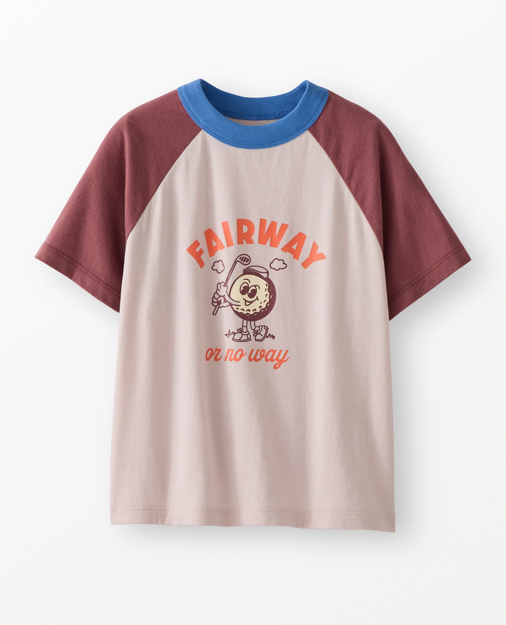 Raglan Sleeve Graphic T-Shirt in Fairway or No Way - main