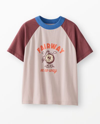 Raglan Sleeve Graphic T-Shirt in Fairway or No Way - main