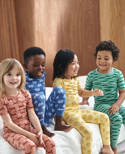 HannaSoft™ Pajama Set in Emma the Elephant on Dutch Blue - main
