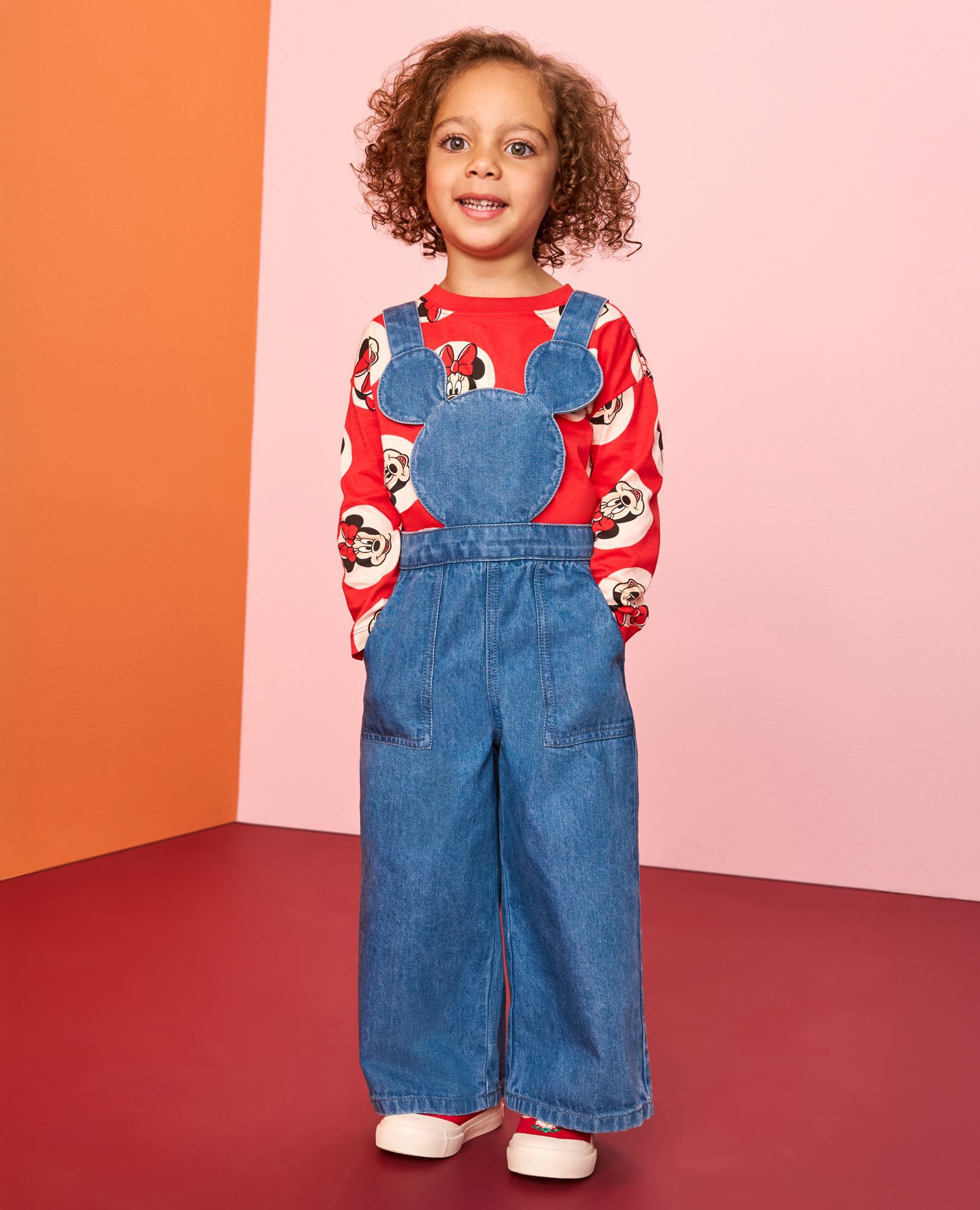 Disney Mickey Mouse Denim Overalls in Mickey Mouse - main