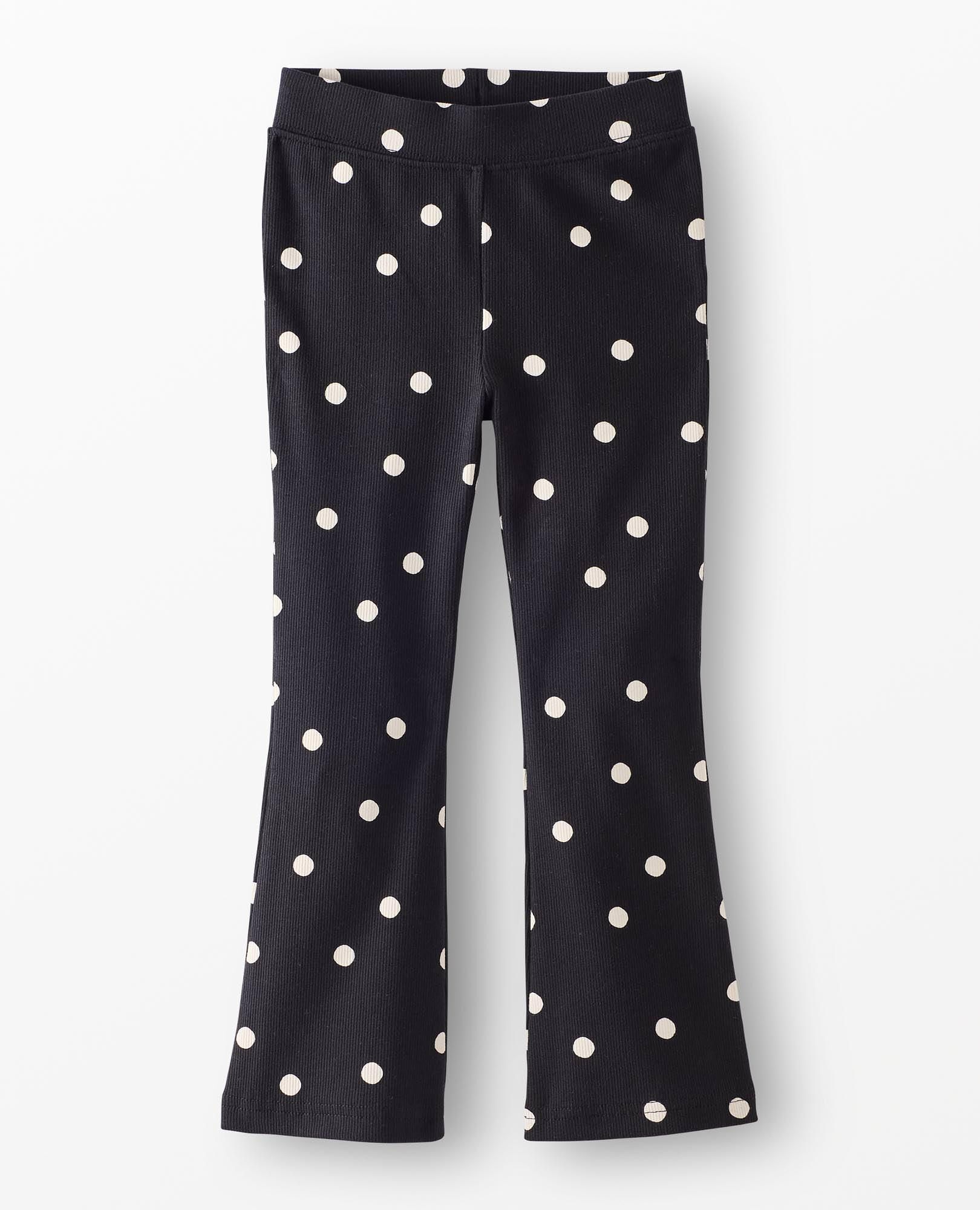 Flare Leggings in Dots on Black - main