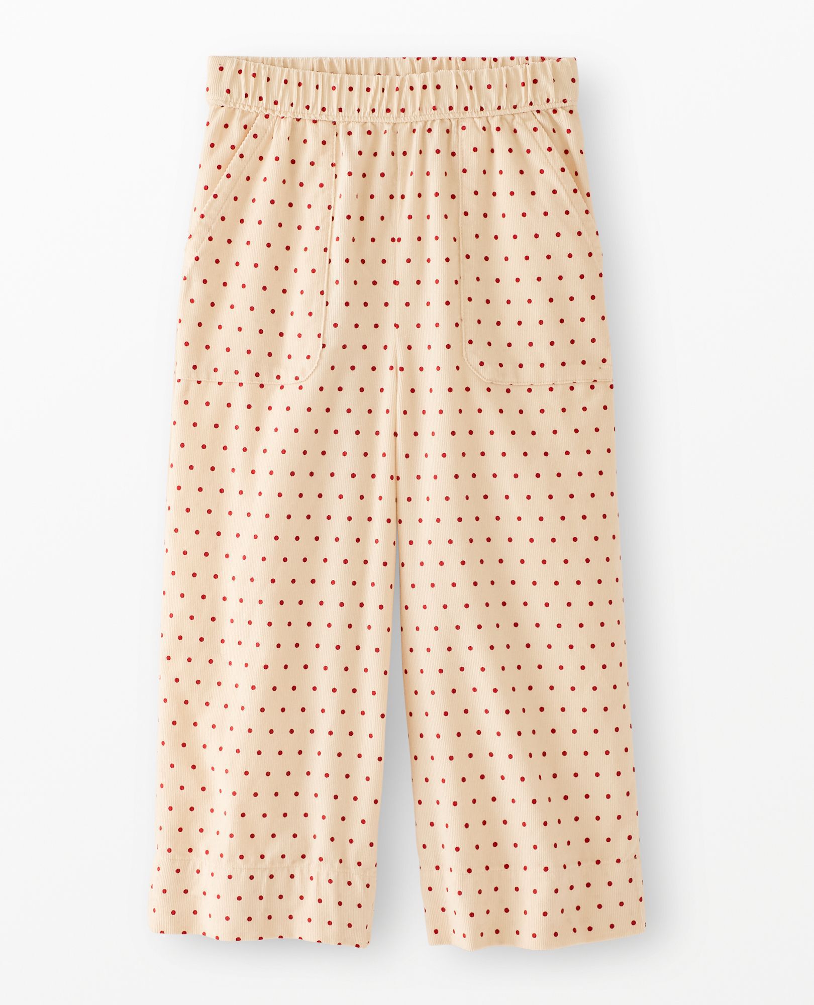 Corduroy Wide Leg Pants in Tiny Dots on Lambs Wool - main