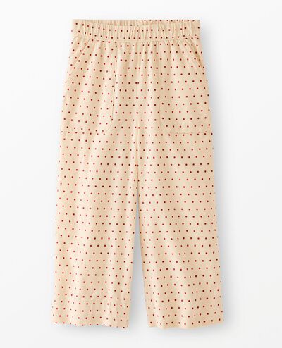 Corduroy Wide Leg Pants in Tiny Dots on Lambs Wool - main