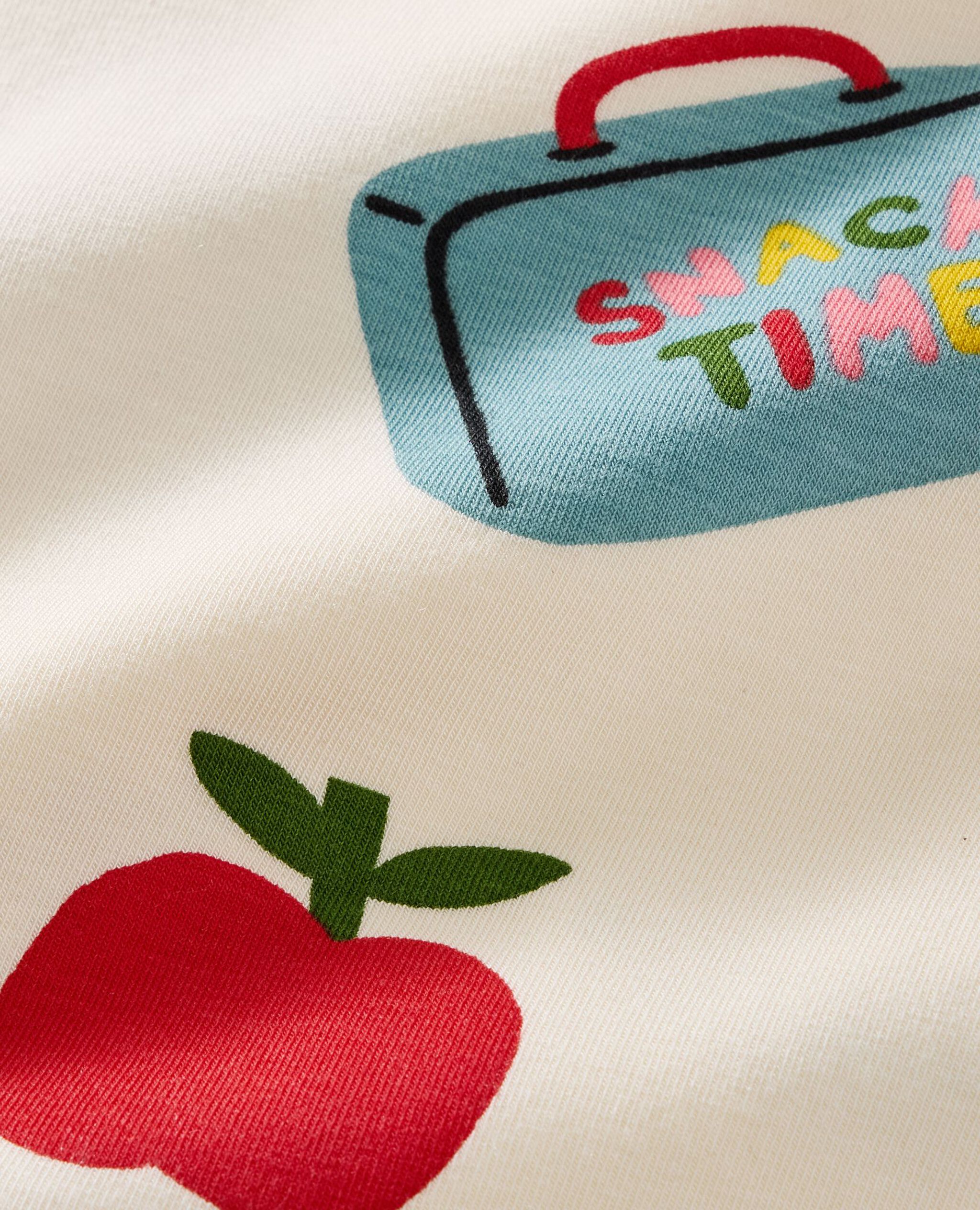 HannaSoft™ Stretch Pajama Set in Snack Time on Ecru - main