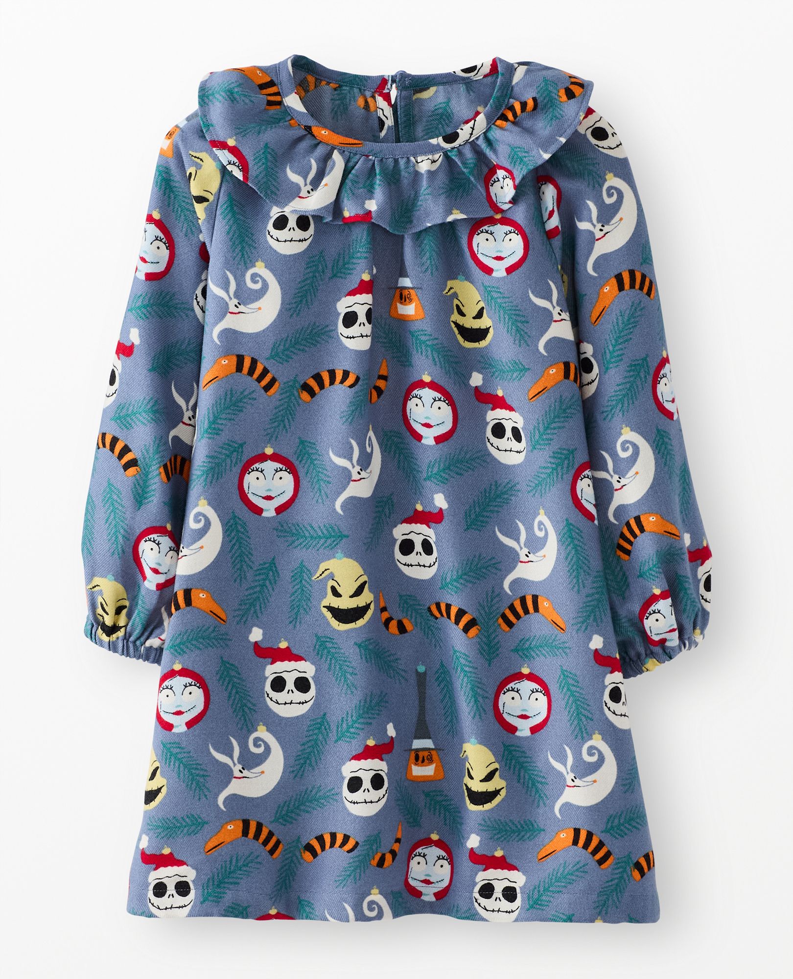 Disney Tim Burton's The Nightmare Before Christmas Flannel Nightgown in Blue NBC Ornaments - main