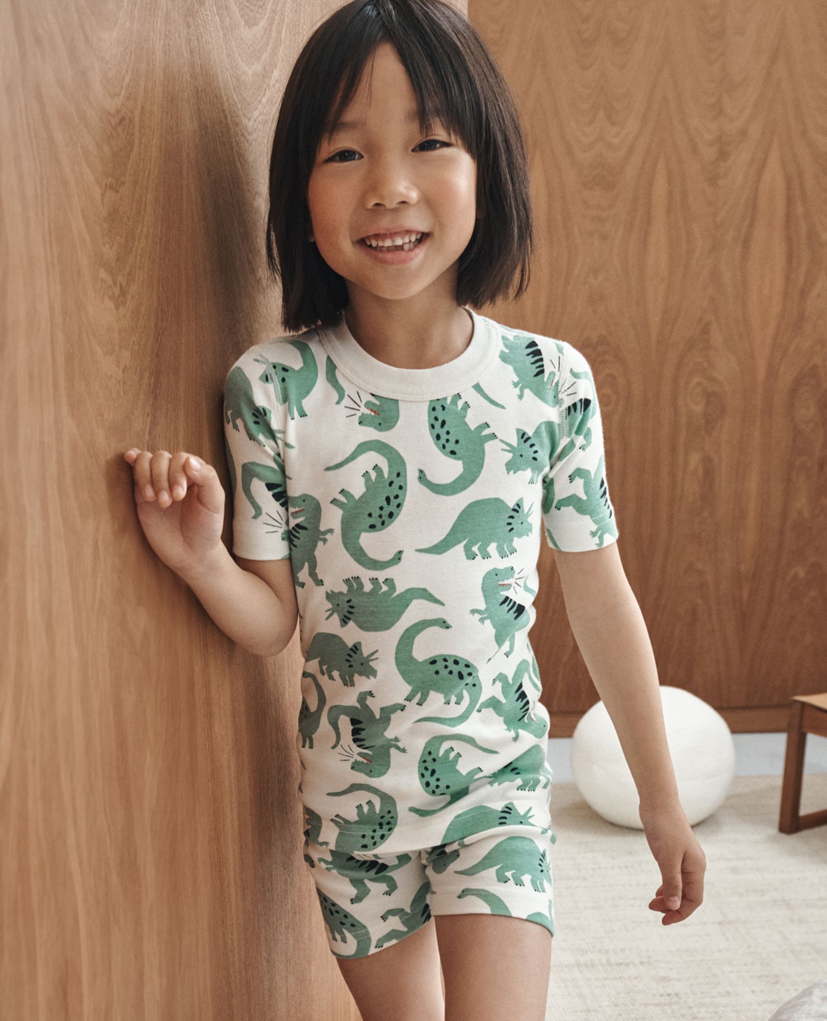 HannaJams™ Pajama Set in Jasper the Green Dino - main