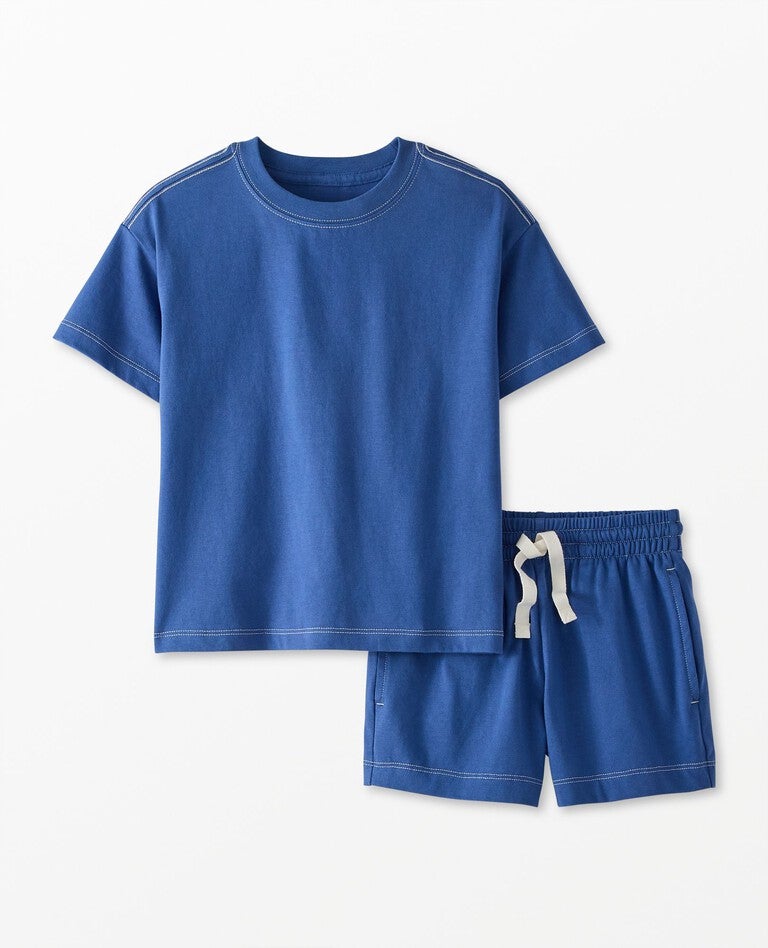 T-Shirt & Shorts Set in Dutch Blue - main