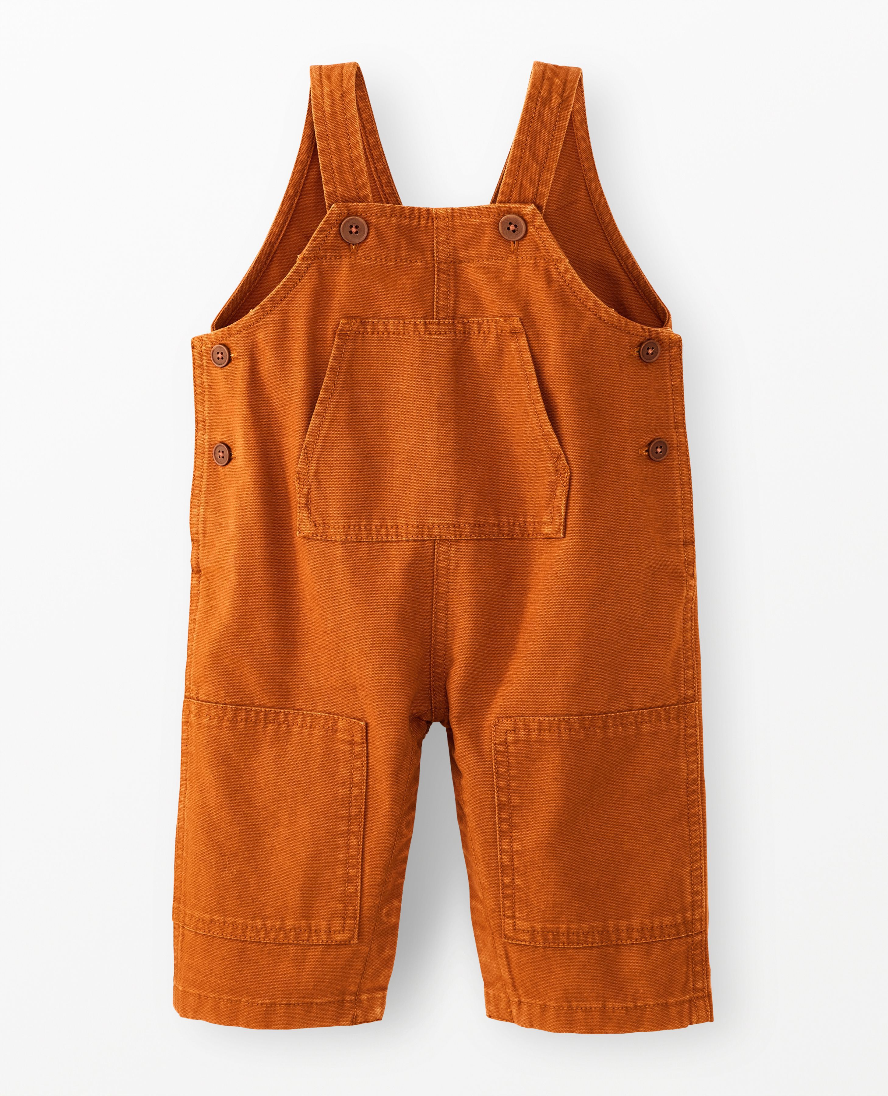 Baby Canvas Utility Overalls in Dogwood - main