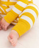 Baby Zip Sleeper In Organic Cotton in Golden Hour/Oat Heather - main