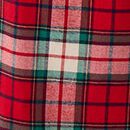 Women's Holiday Flannel Pajama Set in Red Holiday Plaid - swatch