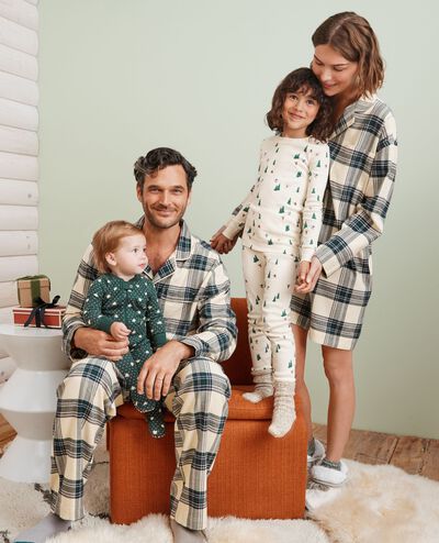 Holiday HannaJams™ Footed Sleeper in Ponderosa Green Forest - main