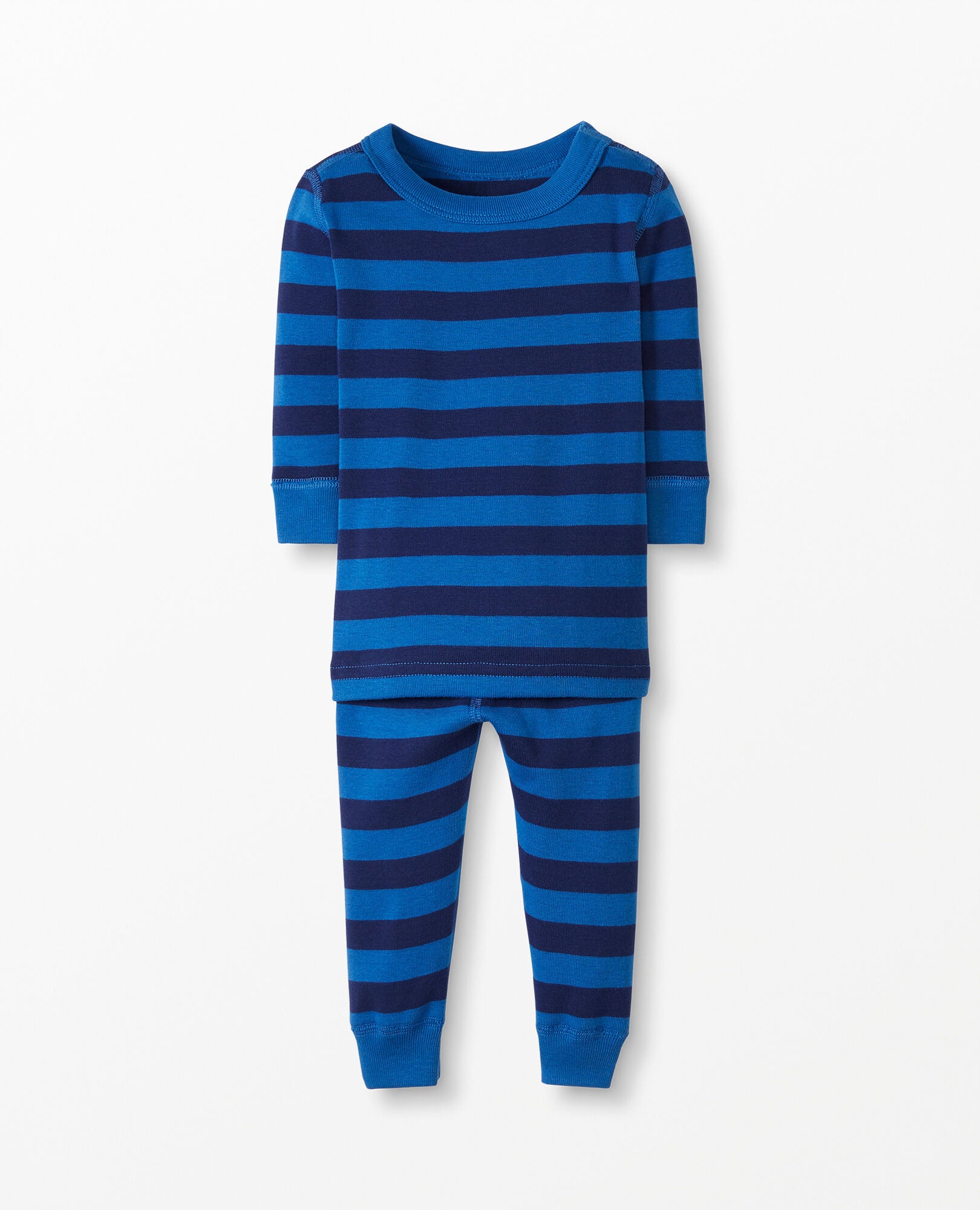Striped best sale blue pajamas