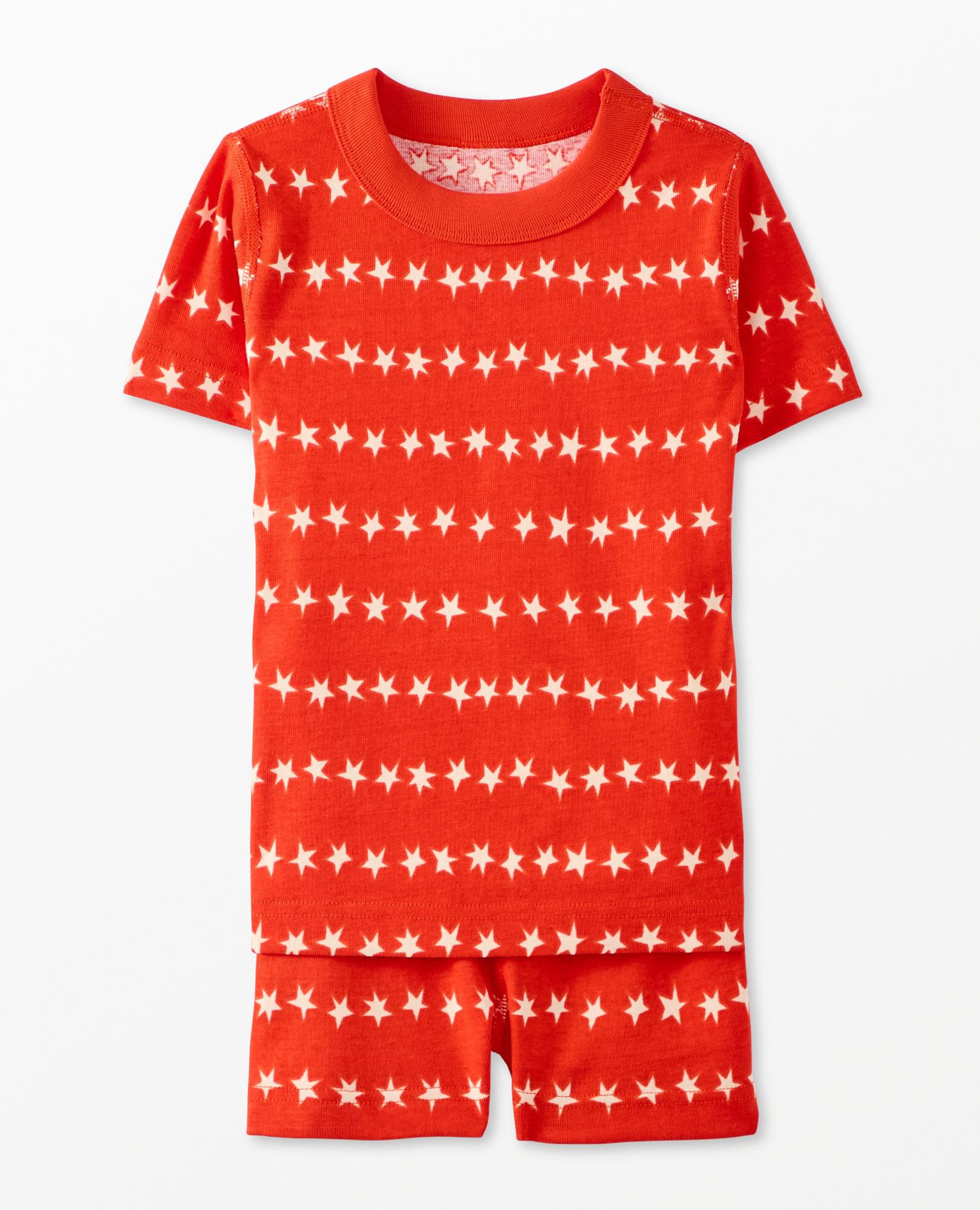 HannaJams™ Pajama Set in Stars and Stripes on Red - main