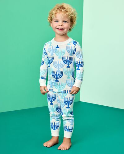 Holiday HannaJams™ Pajama Set in Menorahs - main