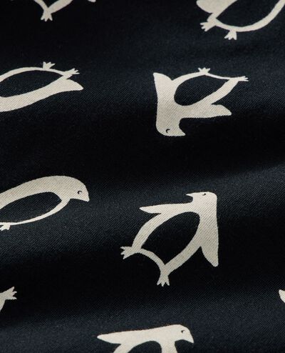 Holiday HannaSoft™ Stretch Pajama Set in Squeaky the Penguin on Black - main