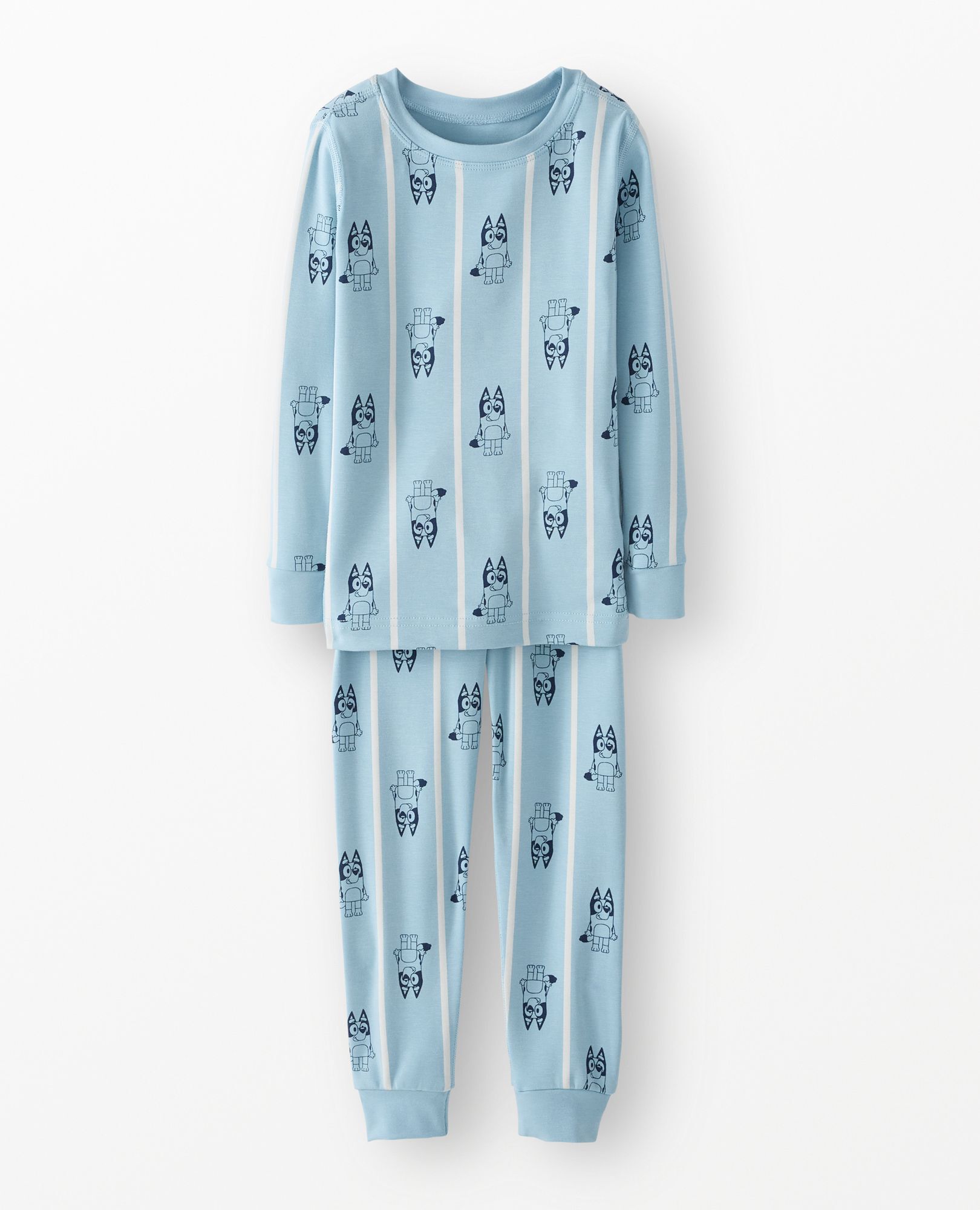 Bluey Holiday HannaSoft™ Stretch Pajama Set in Bluey Stripe - main