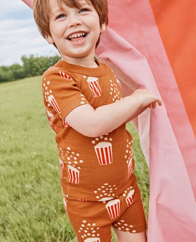 HannaJams™ Pajama Set in Popcorn on Dogwood - main