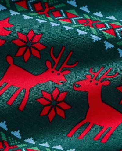 Holiday HannaSoft™ Stretch Sleeper in Dear Deer on Green - main