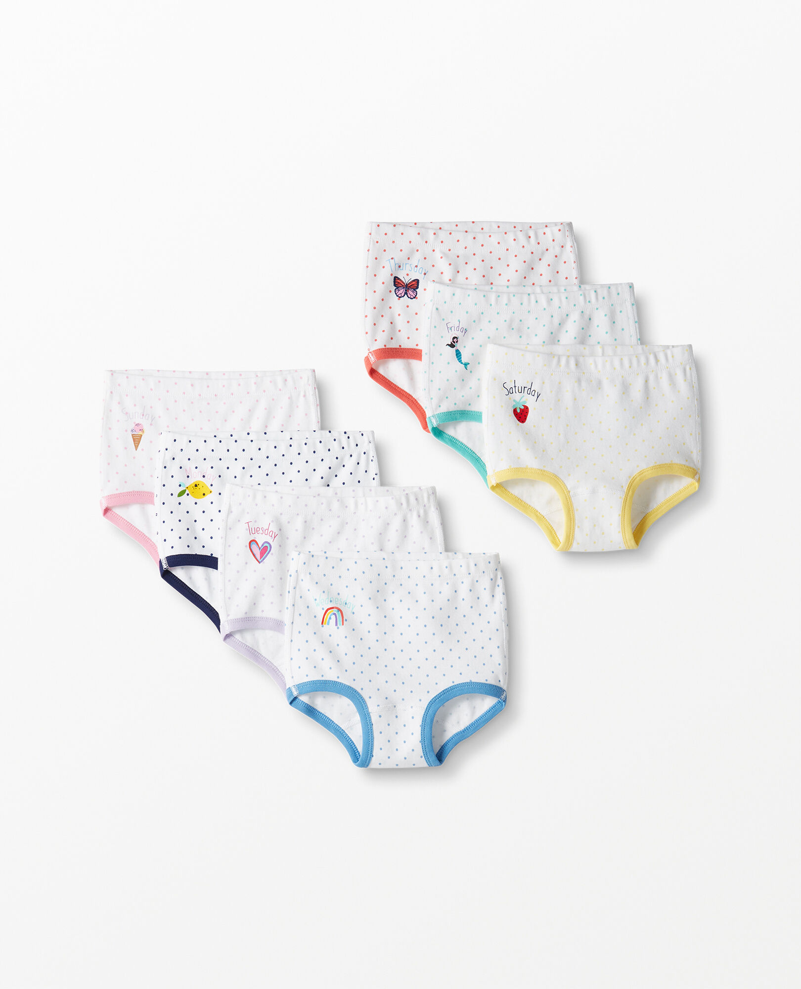 Underwear Panties Moon and Back by Hanna Andersson Girls' 5-Pack ...