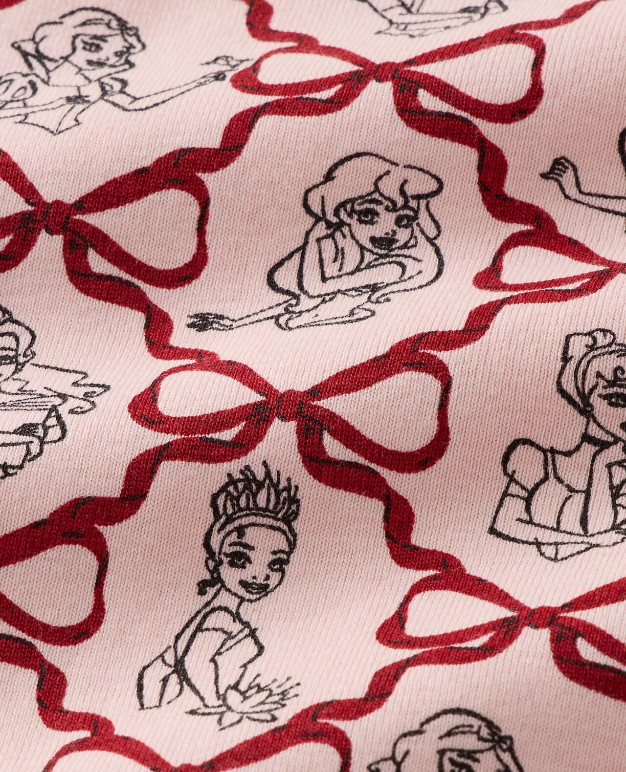 Disney Princess Holiday HannaJams⢠Pajama Set in Princess Bows - Pink - main