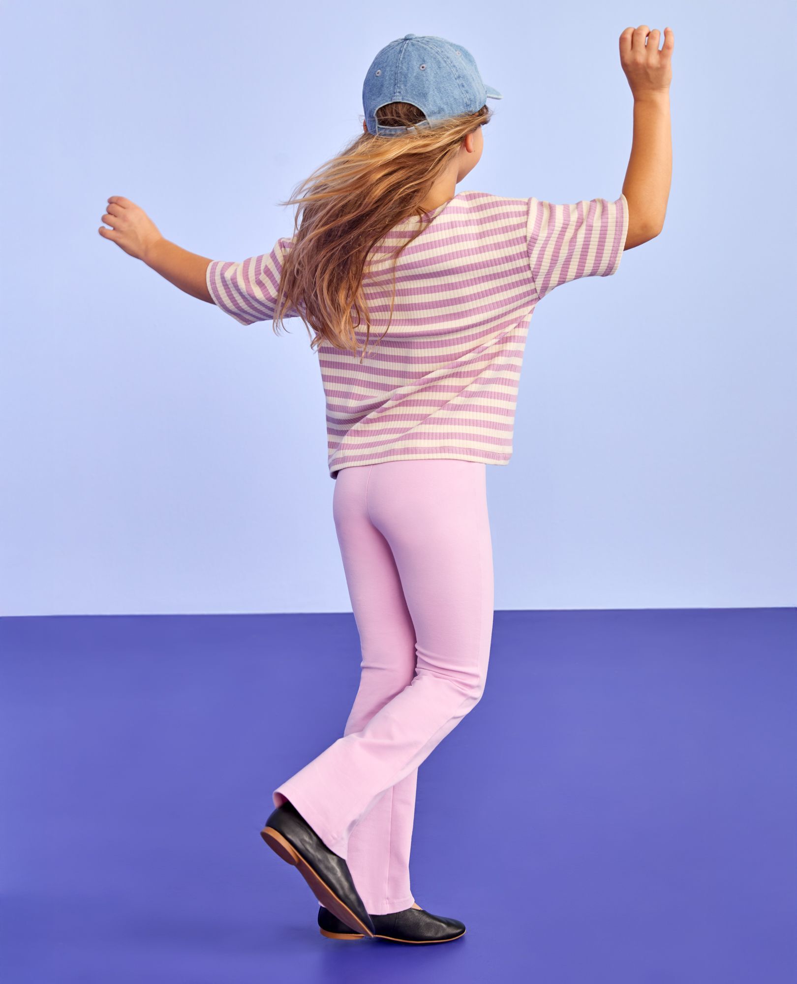 Flare Leggings in Tea Rose - main