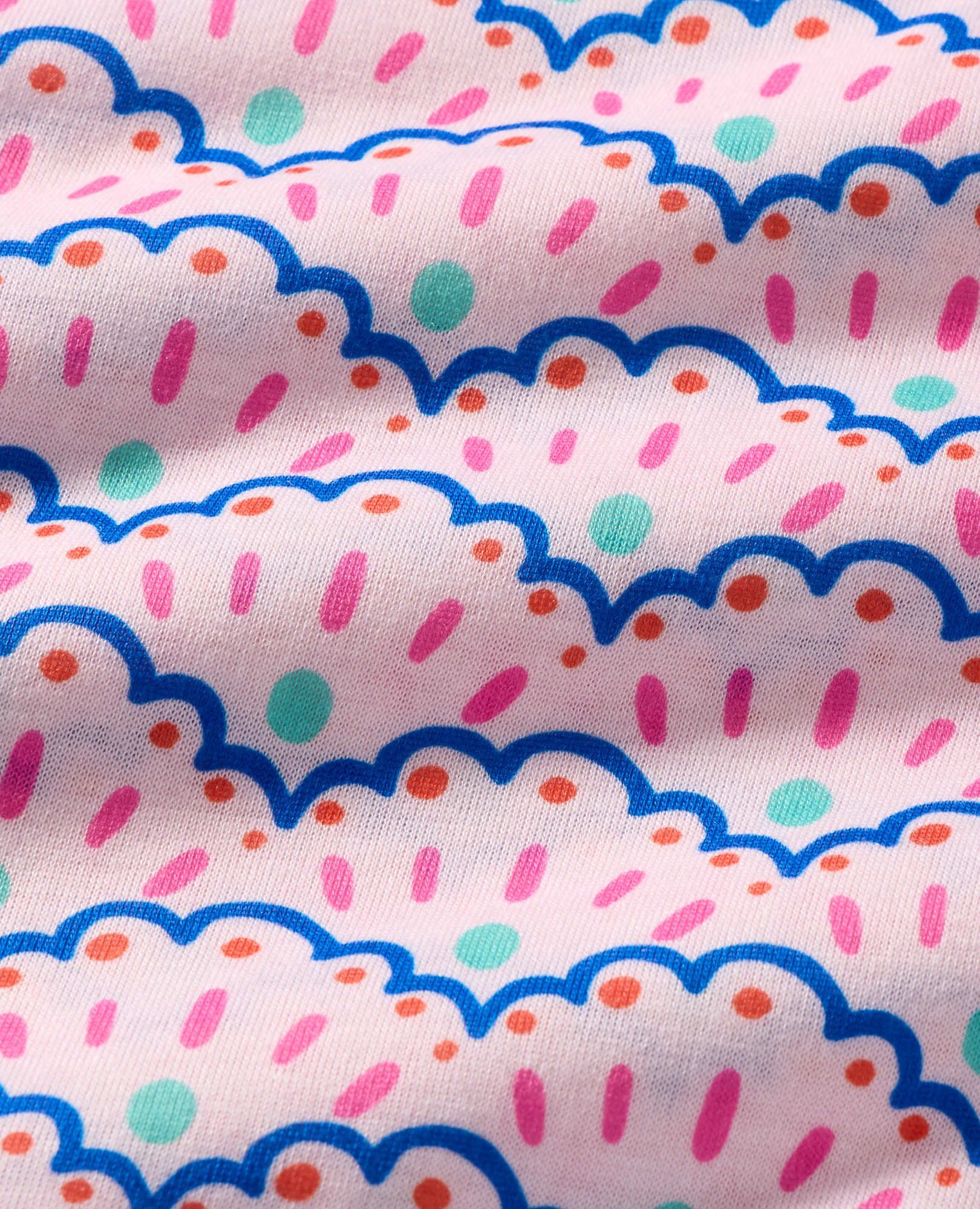 HannaJams™ Sleeper in Scalloped Stripes - main