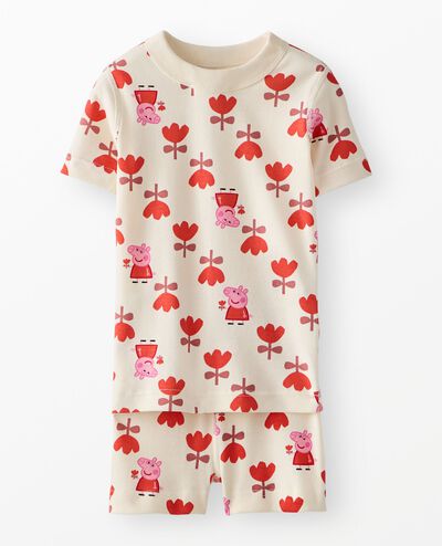 Peppa Pig HannaJams™ Pajama Set in Peppa Pig Big Tulips on Ecru - main
