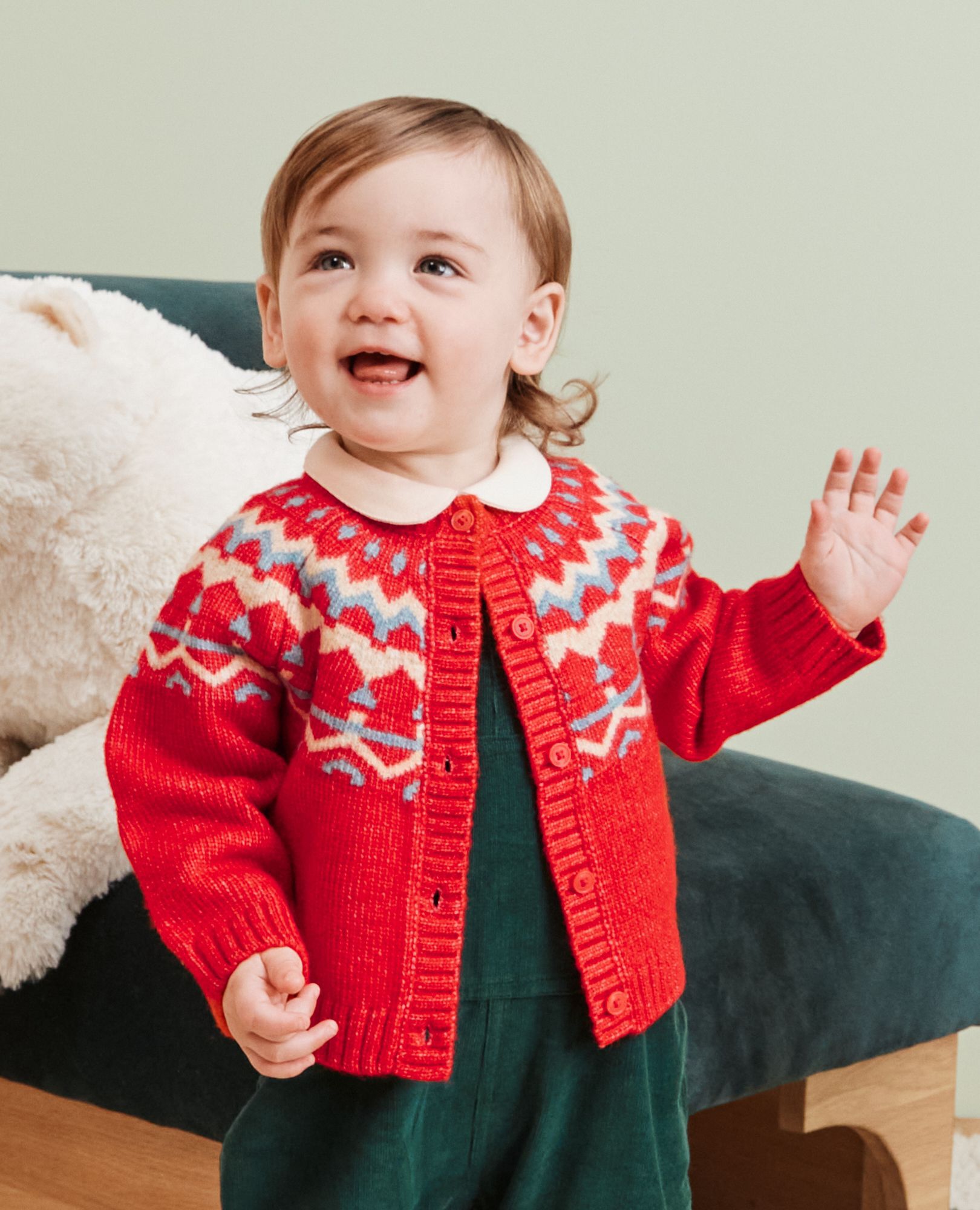Baby Fair Isle Cardigan | Hanna Andersson