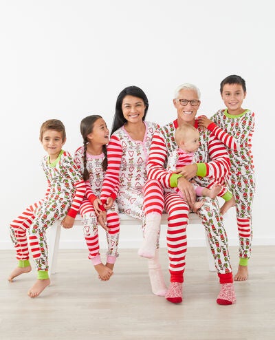 Women's Dr. Seuss Grinch Pajama Pants in Cindy Lou Who Candy Cane - main