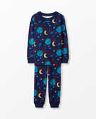 Long John Pajamas In Organic Cotton in To The Moon - main