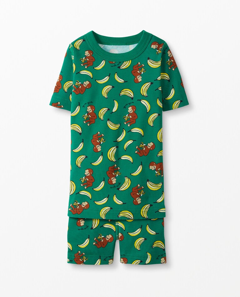 Curious George Short John Pajamas In Organic Cotton Hanna Andersson