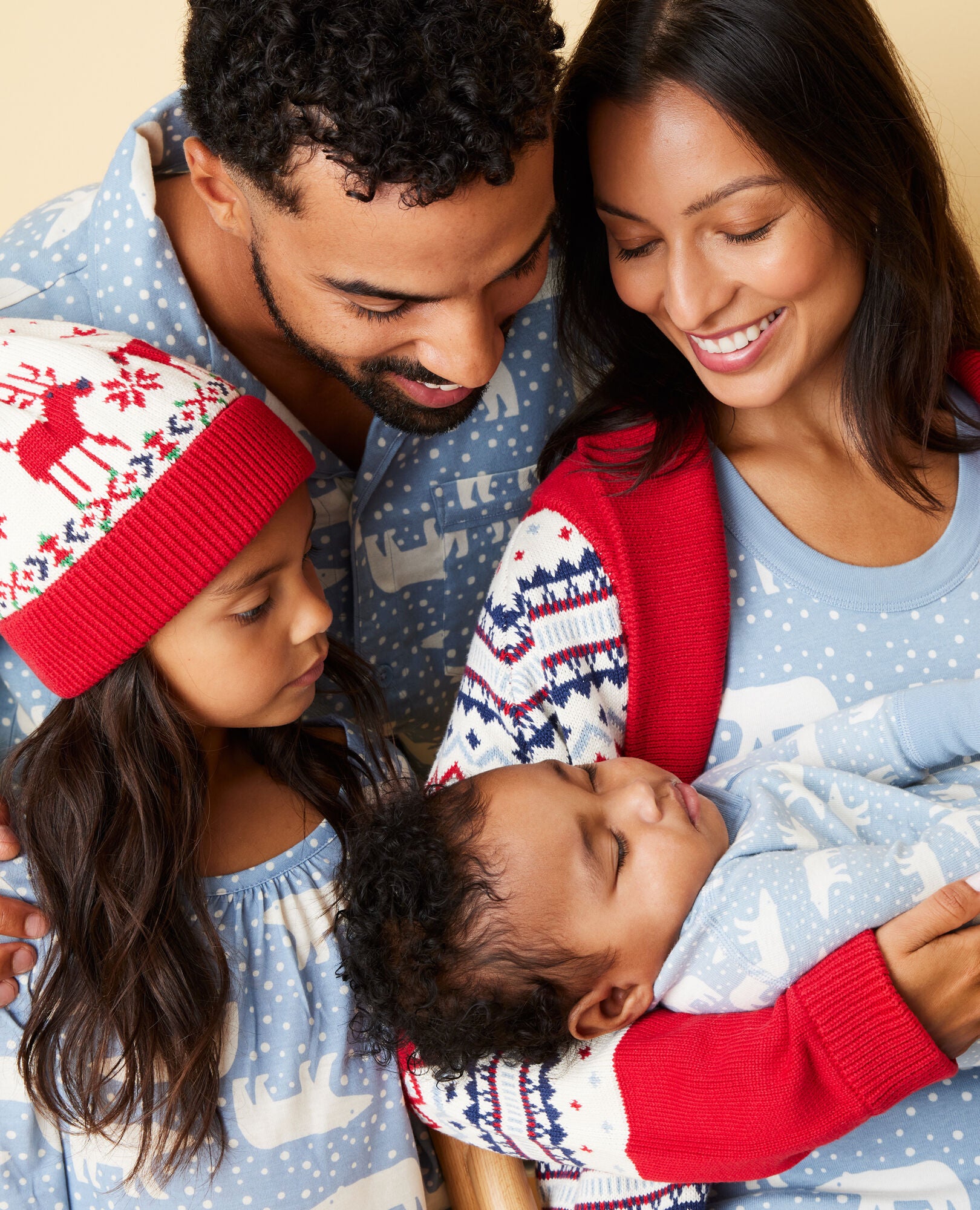 Polar bear family pajamas sales