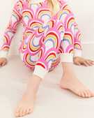 Long John Pajama Set in Hello Rainbow - main