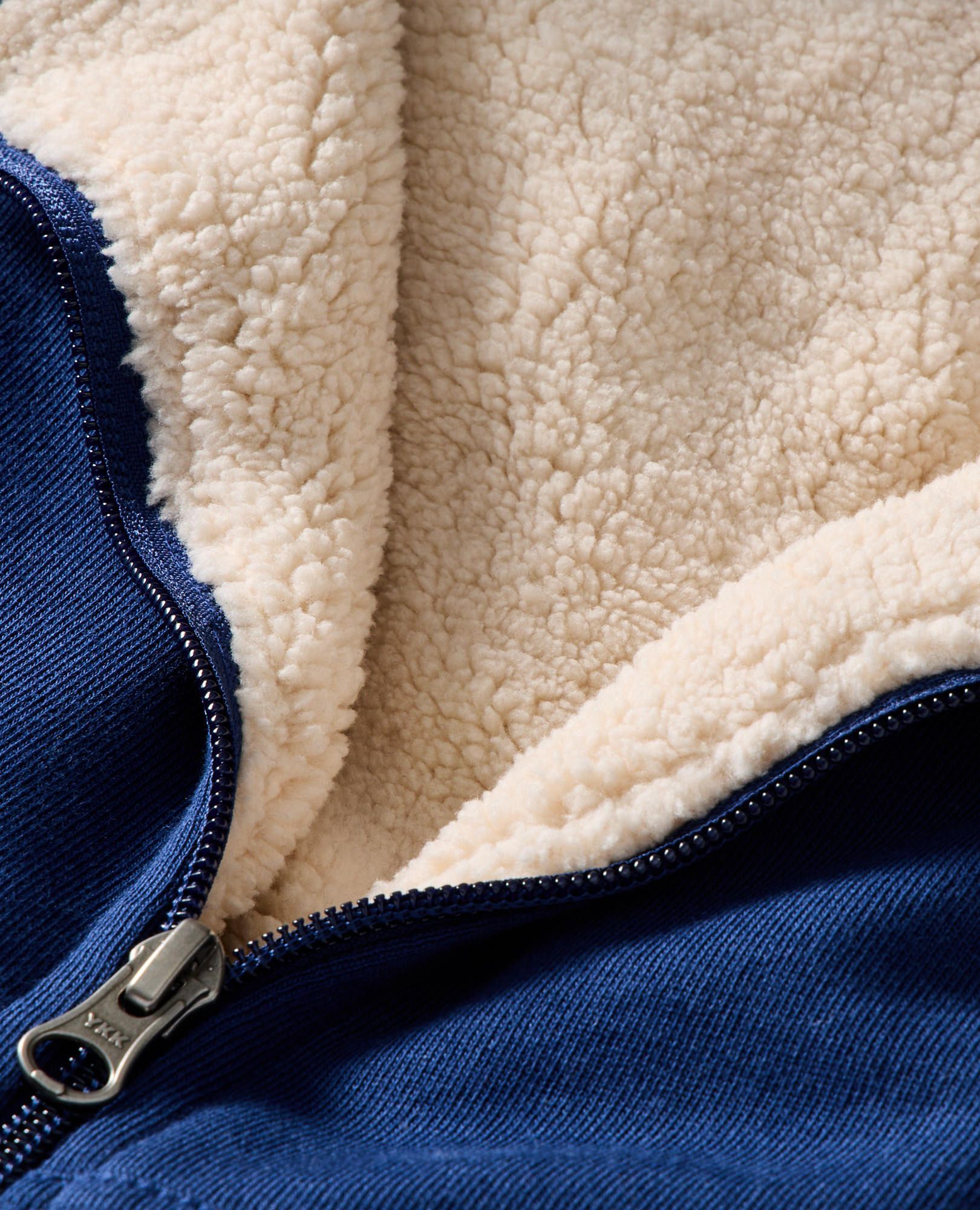 Faux Shearling French Terry Zip-Up Hoodie | Hanna Andersson