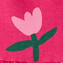 Baby Long Sleeve Skater Dress & Leggings Set in Tulips on Beetroot Pink - swatch