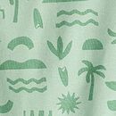 HannaJams™ Pajama Set in Beach Days on Seafoam Green - swatch