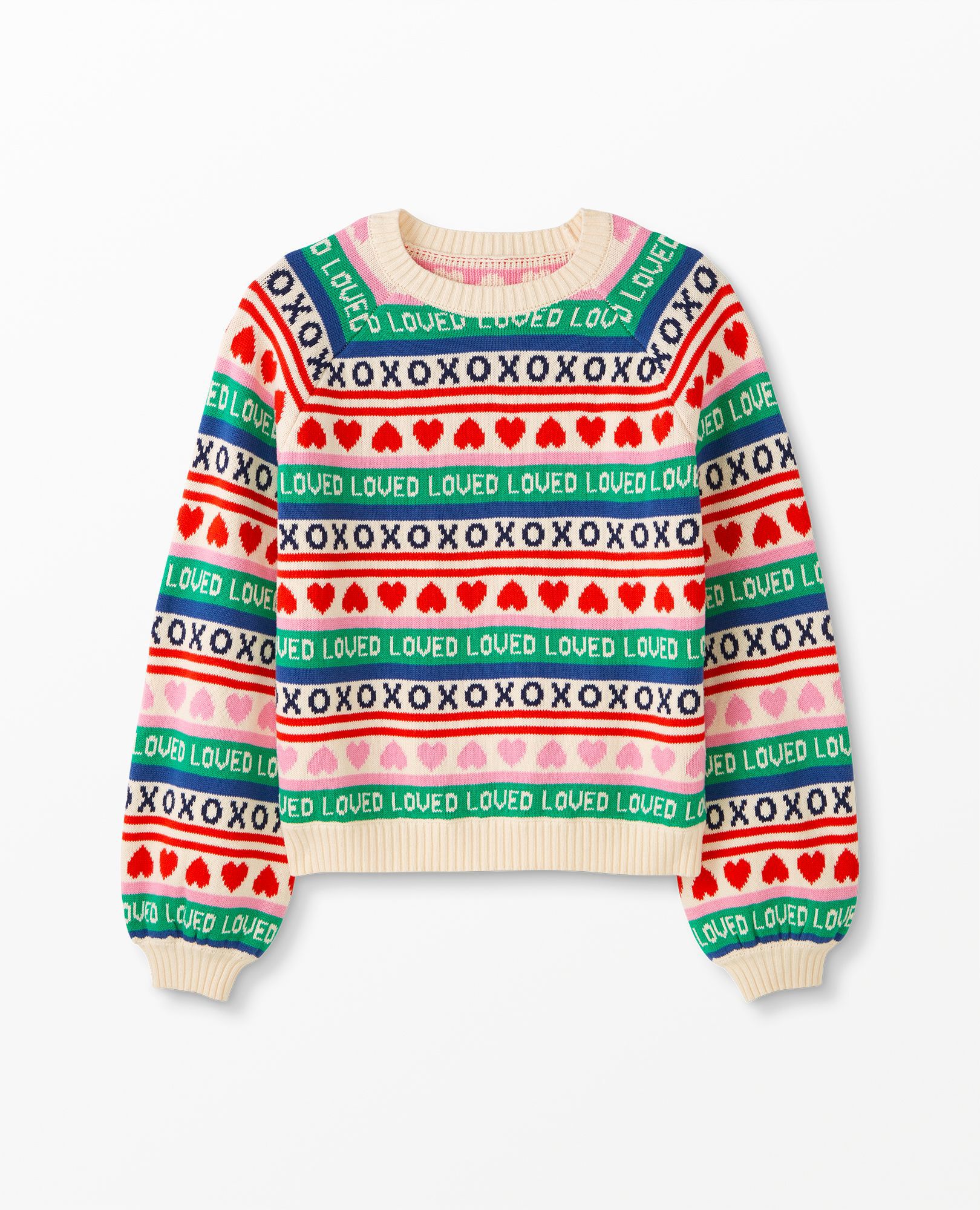Adult Valentines Fair Isle Sweater Hanna Andersson Hanna Me Downs