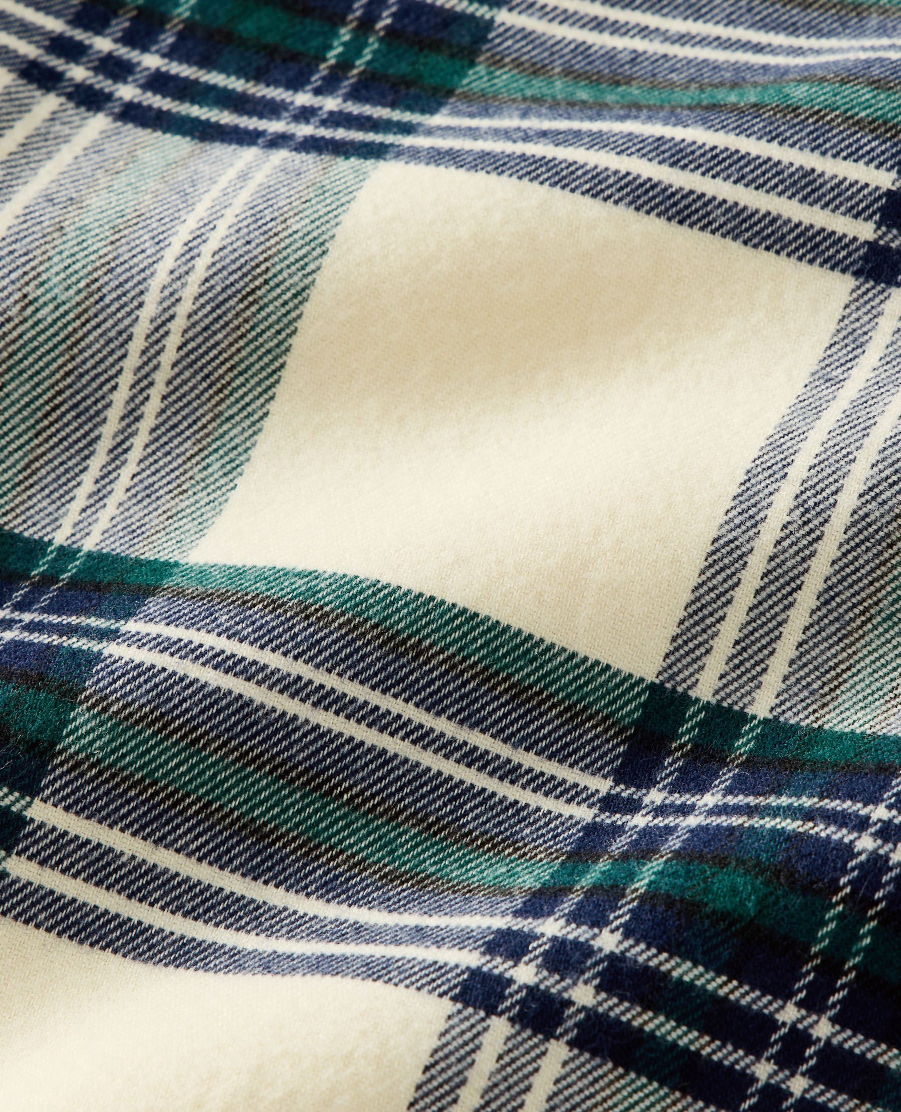 Holiday HannaJams™ Footed Sleeper in Green/Almond Oil Plaid - main