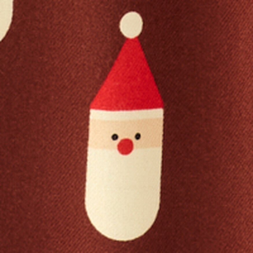 Scandi Santa on Cocoa Brown Matching Family Pajamas