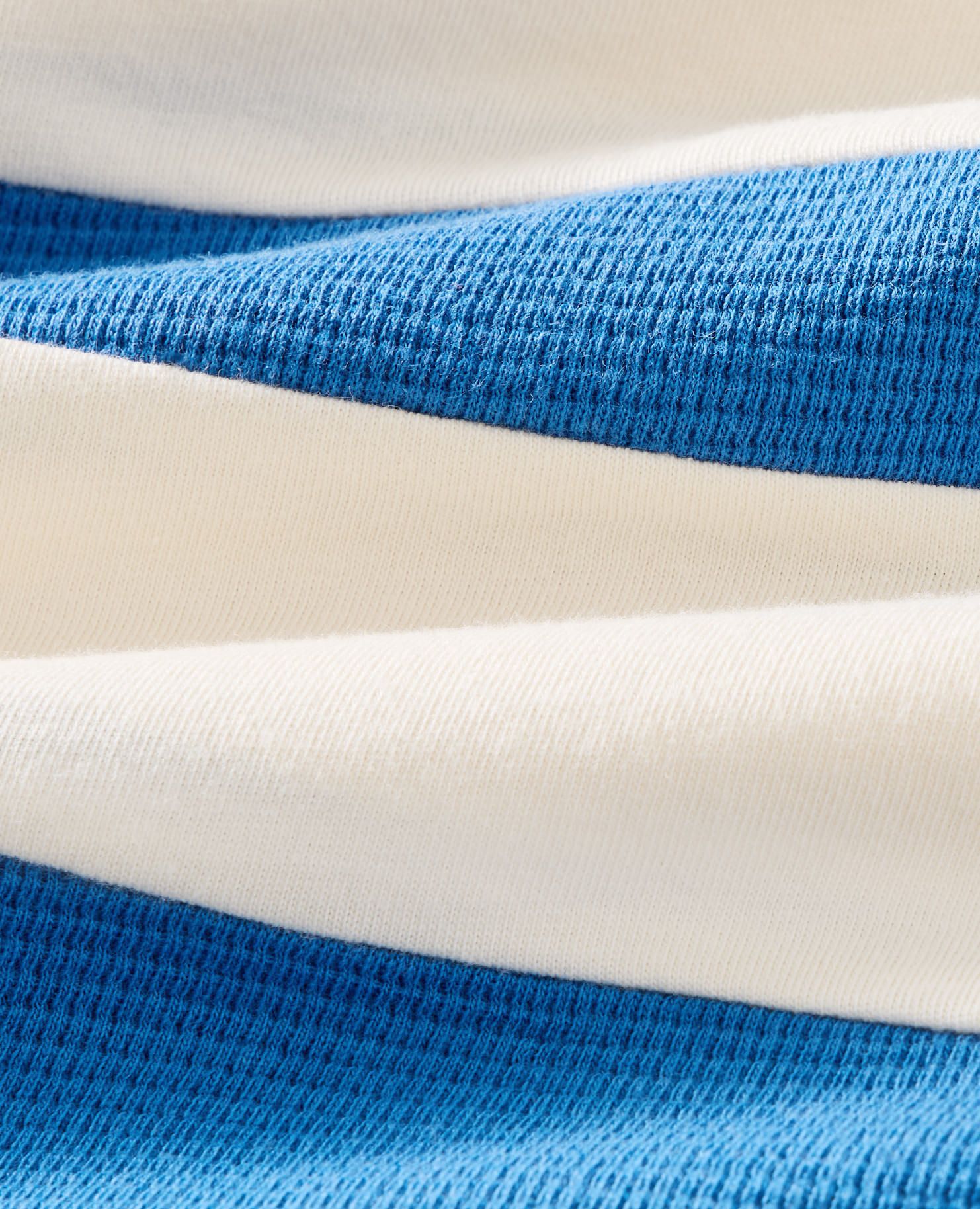 Textured Colorblock Shirt in Shadow Blue/Ecru Colorblock - main